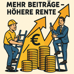 Alter schlauer Rentner mit einer Idee für die Gesetzliche Rentenversicherung Mehr Beiträge
