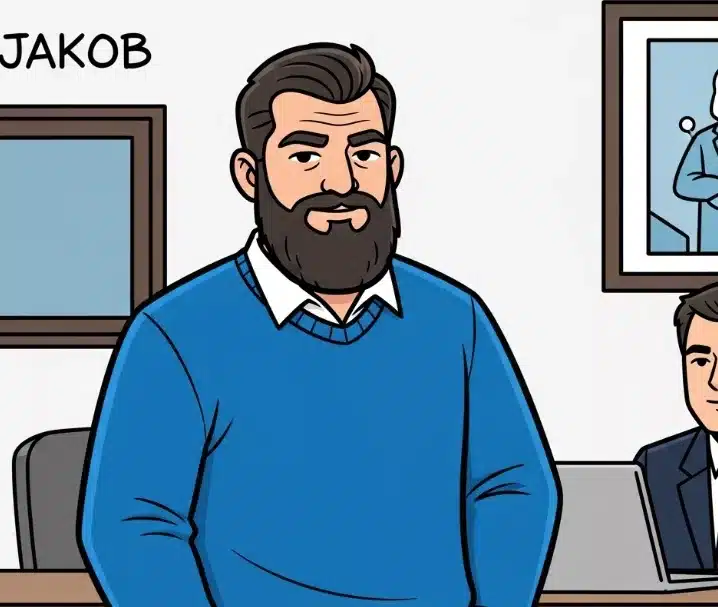 Die betriebliche Altersvorsorge (bAV) Jakob Junger Mann auf der Arbeit