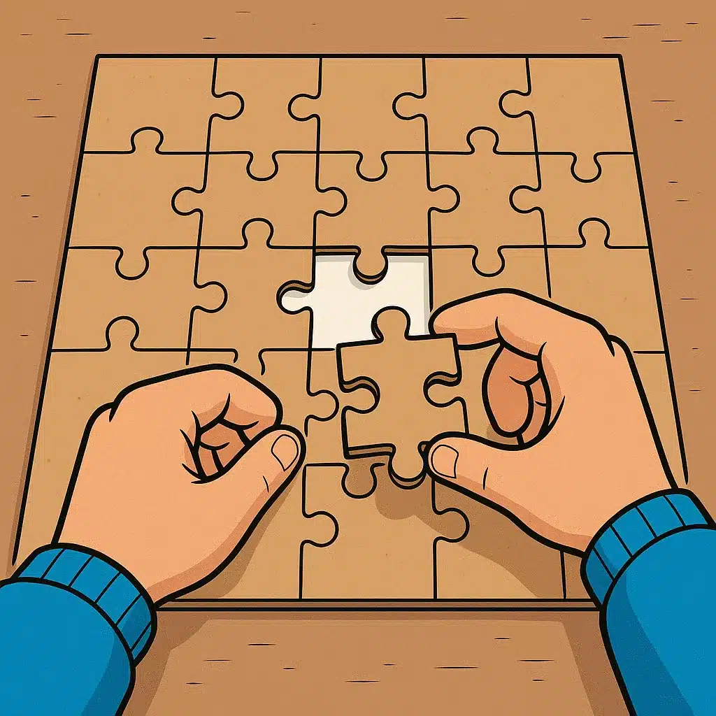 Jakob hat das letzte Puzzleteil