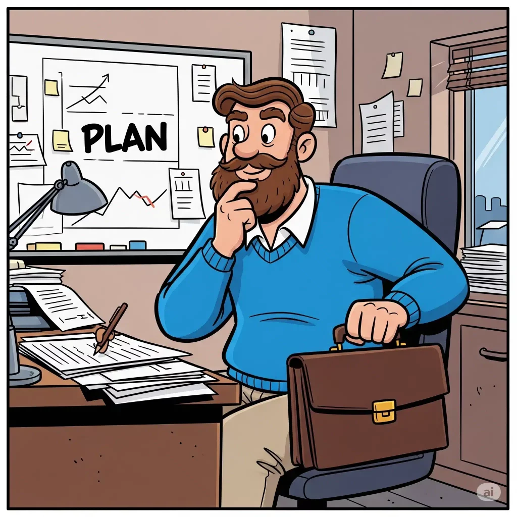 Jakob Junger Mann auf der Arbeit Plan